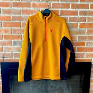 Mens Spyder 1/4 zip fleece